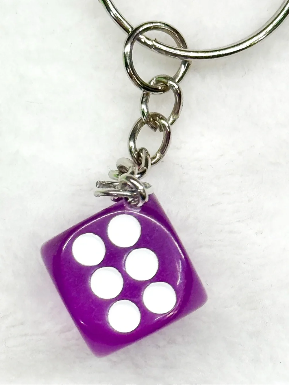 Mini Dice Keychain – Pick One Color – Cute Game Bag Charm
